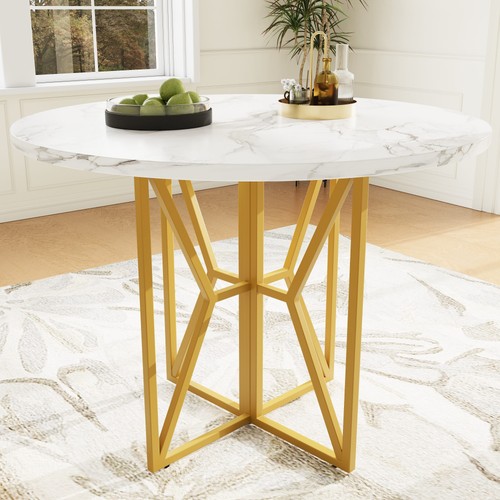 Esstisch 80x80x76 golden - 80x80x76,