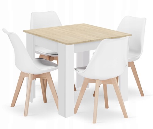 Esstisch 80x80 eiche - 80x80, sonoma