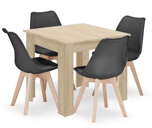 Esstisch set 80x80 eiche - esstisch-set, cm