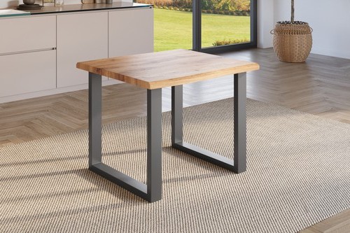 Esstisch baumkante holz optik - baumkante, holz-optik